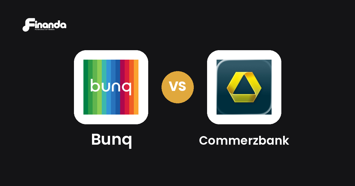 Bunq und Commerzbank im Vergleich: Banking-App-Test 2026 mit Testergebnis, Gebühren und Funktionen auf finanda