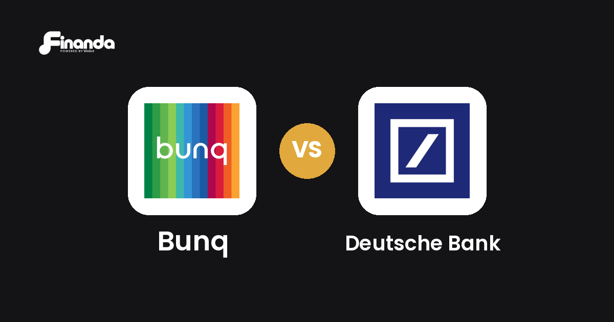 Bunq und Deutsche Bank im Vergleich: Banking-App-Test 2026 mit Testergebnis, Gebühren und Funktionen auf finanda