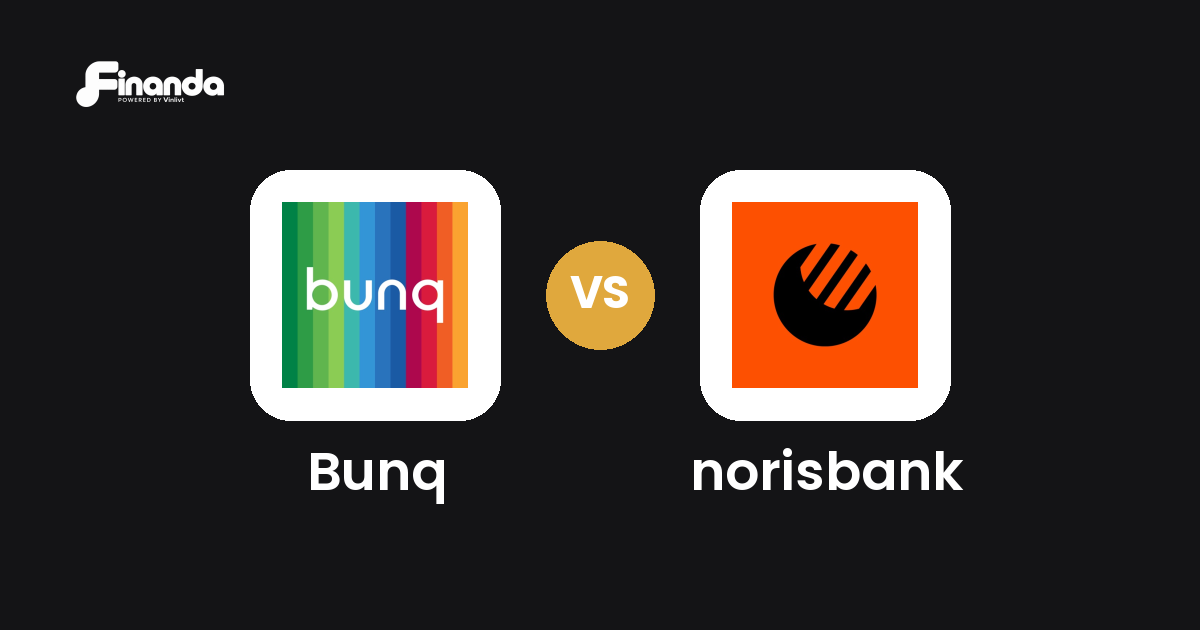 Bunq und norisbank im Vergleich: Banking-App-Test 2026 mit Testergebnis, Gebühren und Funktionen auf finanda