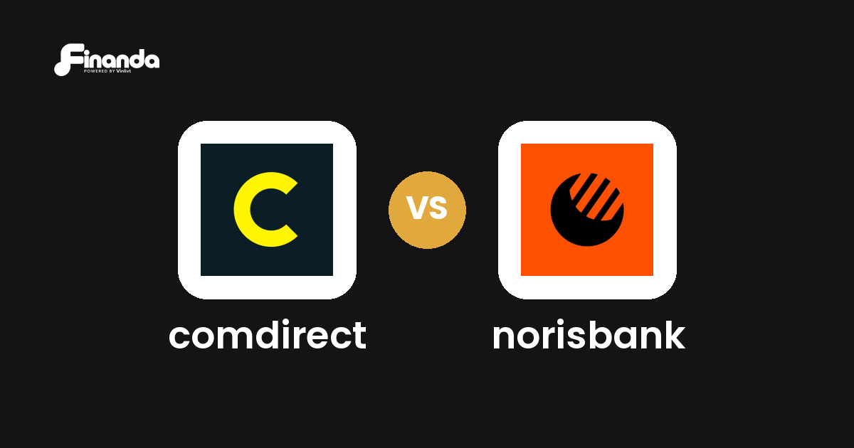comdirect und norisbank im Vergleich: Banking-App-Test 2026 mit Testergebnis, Gebühren und Funktionen auf finanda