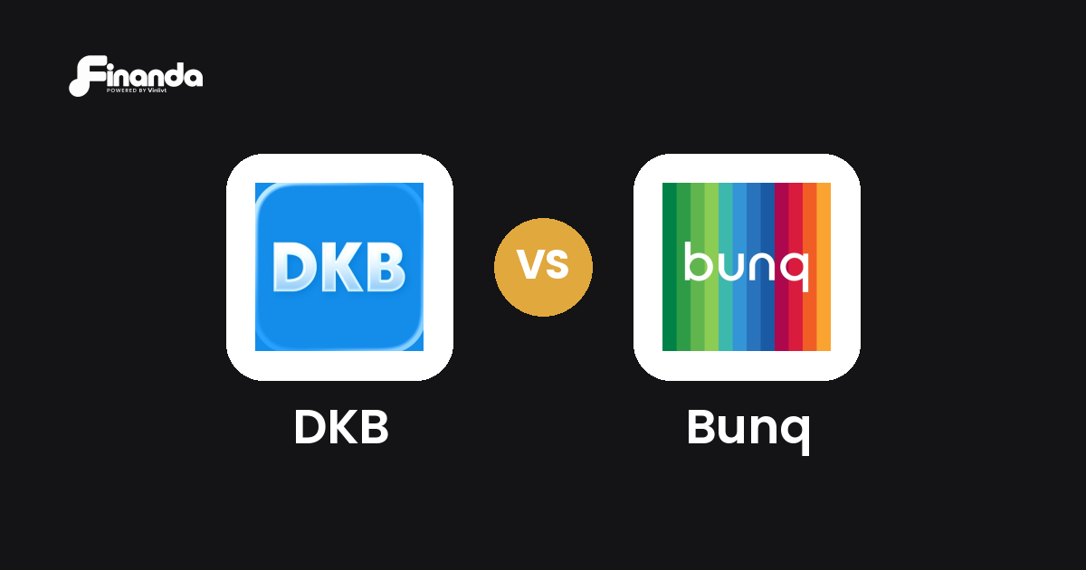 DKB und Bunq im Vergleich: Banking-App-Test 2026 mit Testergebnis, Gebühren und Funktionen auf finanda