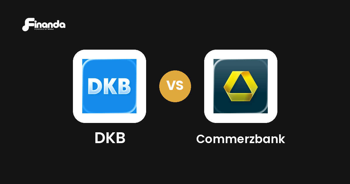 DKB und Commerzbank im Vergleich: Banking-App-Test 2026 mit Testergebnis, Gebühren und Funktionen auf finanda