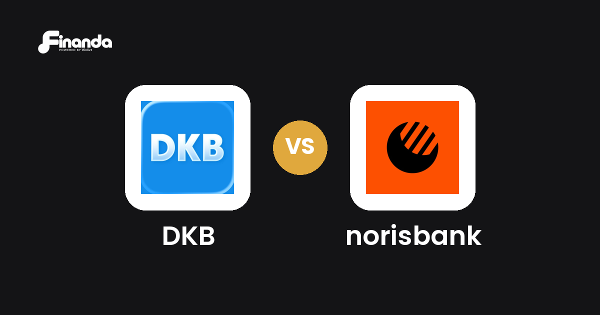 DKB und norisbank im Vergleich: Banking-App-Test 2026 mit Testergebnis, Gebühren und Funktionen auf finanda