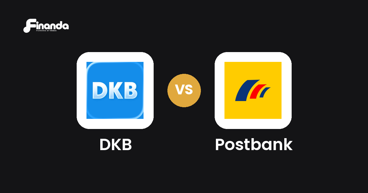 DKB und Postbank im Vergleich: Banking-App-Test 2026 mit Testergebnis, Gebühren und Funktionen auf finanda