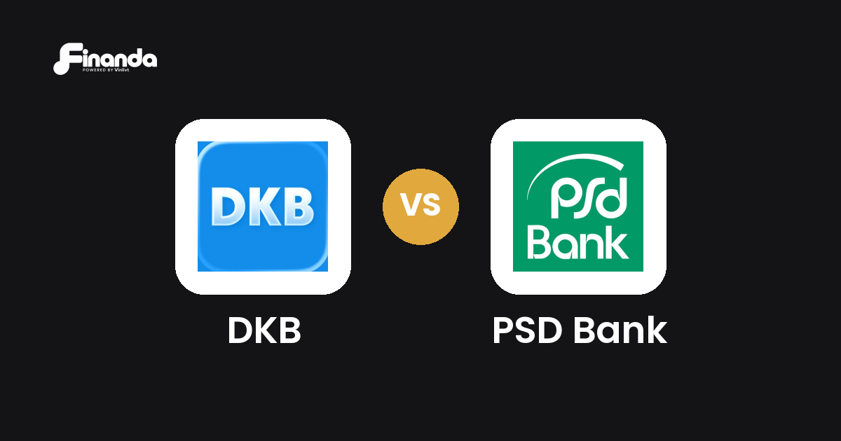 DKB und PSD Bank im Vergleich: Banking-App-Test 2026 mit Testergebnis, Gebühren und Funktionen auf finanda