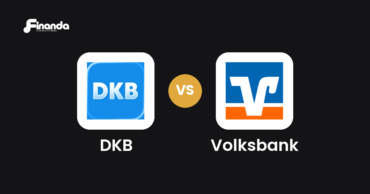 DKB und Volksbank im Vergleich: Banking-App-Test 2026 mit Testergebnis, Gebühren und Funktionen auf finanda