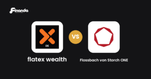 flatex wealth und Flossbach von Storch ONE im Vergleich: Robo-Advisor-Test 2026 mit Testergebnis, Gebühren und Funktionen auf finanda