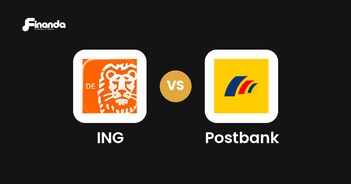 ING und Postbank im Vergleich: Banking-App-Test 2026 mit Testergebnis, Gebühren und Funktionen auf finanda