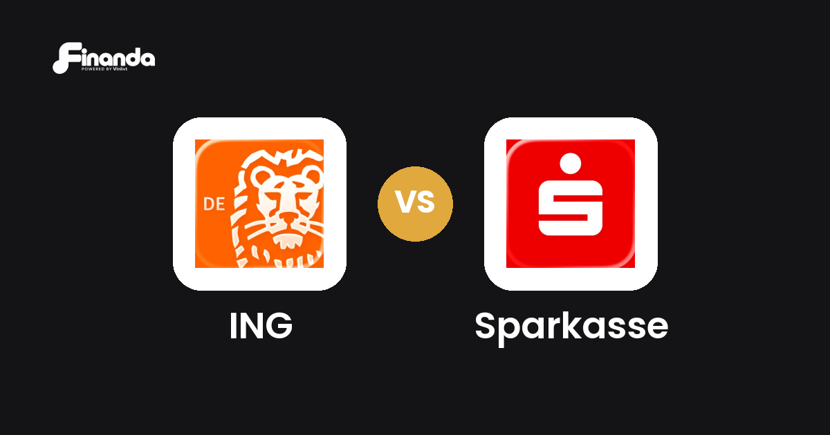 ING und Sparkasse im Vergleich: Banking-App-Test 2026 mit Testergebnis, Gebühren und Funktionen auf finanda