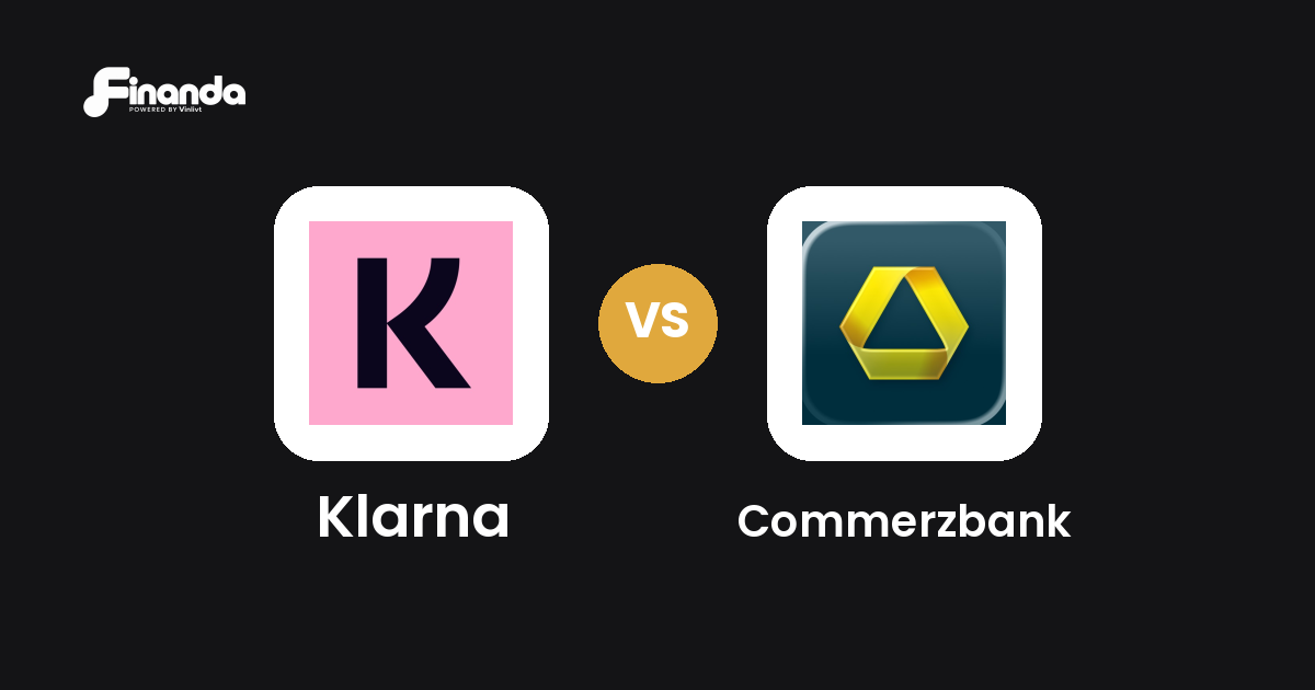 Klarna und Commerzbank im Vergleich: Banking-App-Test 2026 mit Testergebnis, Gebühren und Funktionen auf finanda
