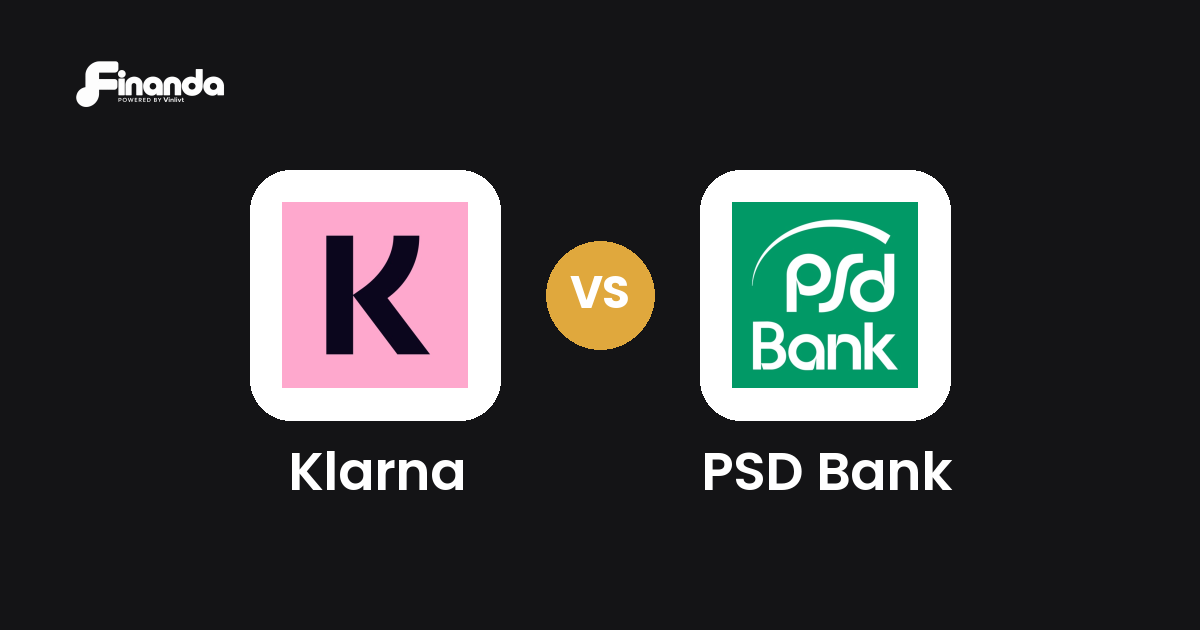 Klarna und PSD Bank im Vergleich: Banking-App-Test 2026 mit Testergebnis, Gebühren und Funktionen auf finanda
