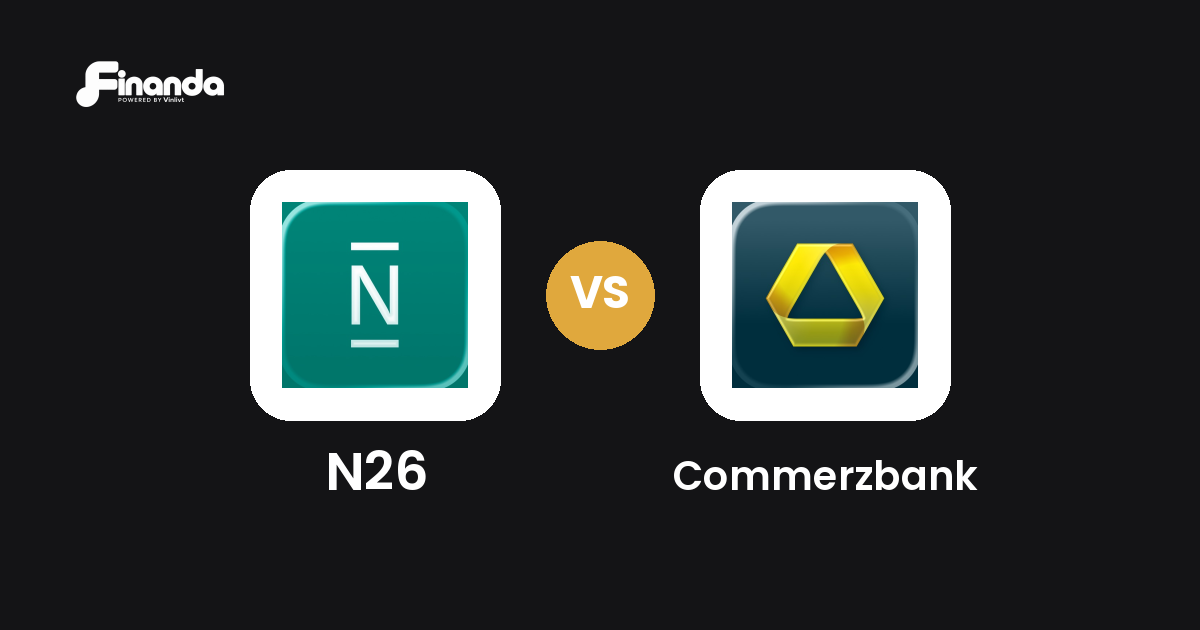 N26 und Commerzbank im Vergleich: Banking-App-Test 2026 mit Testergebnis, Gebühren und Funktionen auf finanda