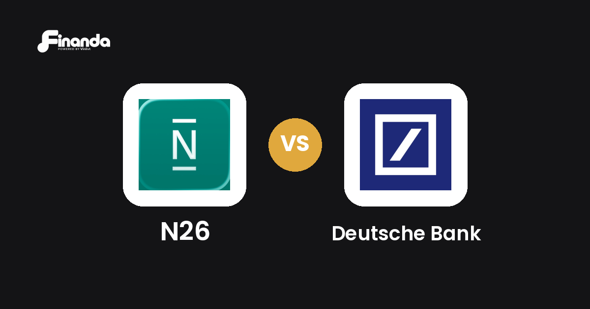 N26 und Deutsche Bank im Vergleich: Banking-App-Test 2026 mit Testergebnis, Gebühren und Funktionen auf finanda