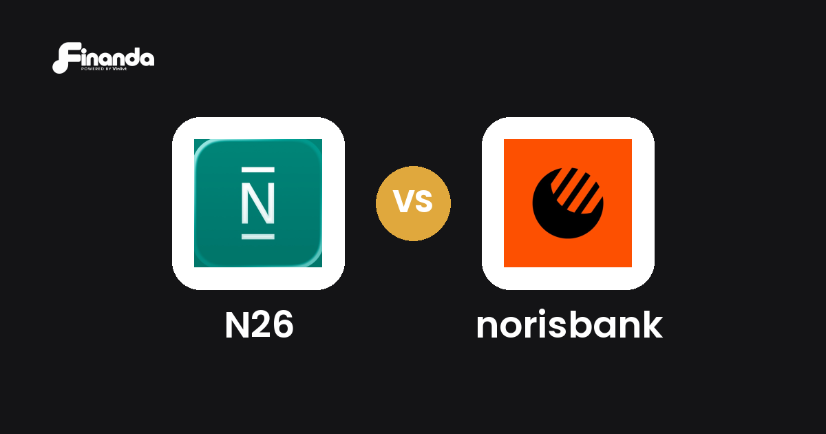 N26 und norisbank im Vergleich: Banking-App-Test 2026 mit Testergebnis, Gebühren und Funktionen auf finanda