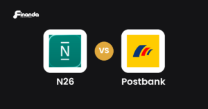 N26 und Postbank im Vergleich: Banking-App-Test 2026 mit Testergebnis, Gebühren und Funktionen auf finanda