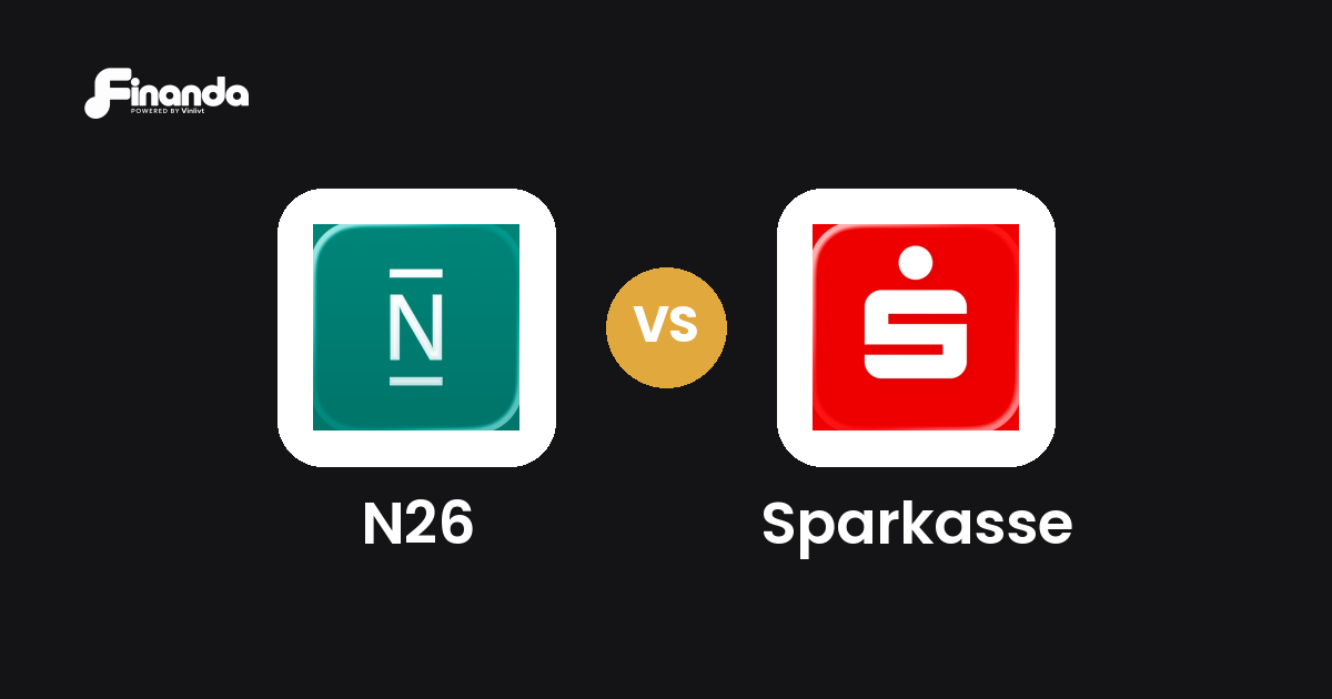 N26 und Sparkasse im Vergleich: Banking-App-Test 2026 mit Testergebnis, Gebühren und Funktionen auf finanda