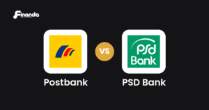 Postbank und PSD Bank im Vergleich: Banking-App-Test 2026 mit Testergebnis, Gebühren und Funktionen auf finanda