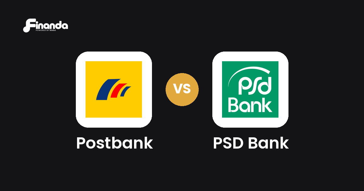 Postbank und PSD Bank im Vergleich: Banking-App-Test 2026 mit Testergebnis, Gebühren und Funktionen auf finanda