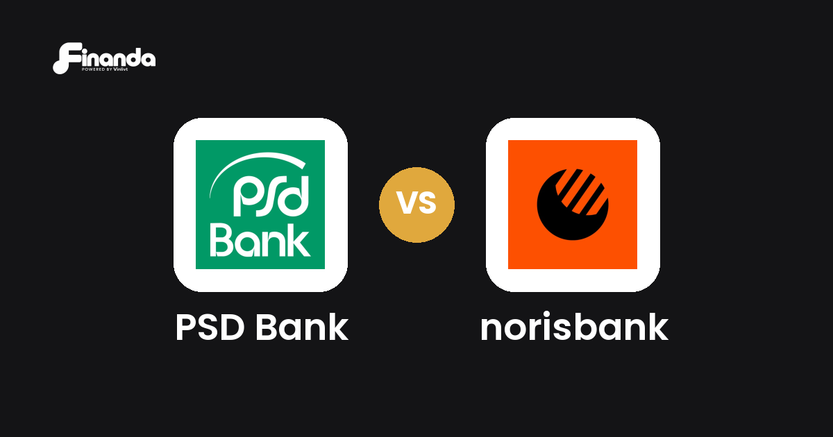 PSD Bank und norisbank im Vergleich: Banking-App-Test 2026 mit Testergebnis, Gebühren und Funktionen auf finanda