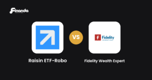 Raisin ETF-Robo und Fidelity Wealth Expert im Vergleich: Robo-Advisor-Test 2026 mit Testergebnis, Gebühren und Funktionen auf finanda