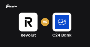 Revolut und C24 Bank im Vergleich: Banking-App-Test 2026 mit Testergebnis, Gebühren und Funktionen auf finanda