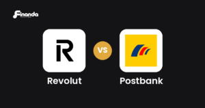 Revolut und Postbank im Vergleich: Banking-App-Test 2026 mit Testergebnis, Gebühren und Funktionen auf finanda