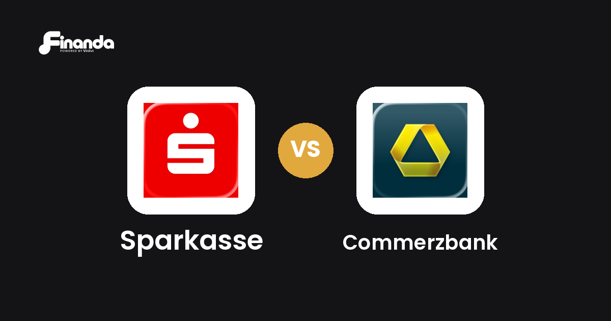 Sparkasse und Commerzbank im Vergleich: Banking-App-Test 2026 mit Testergebnis, Gebühren und Funktionen auf finanda