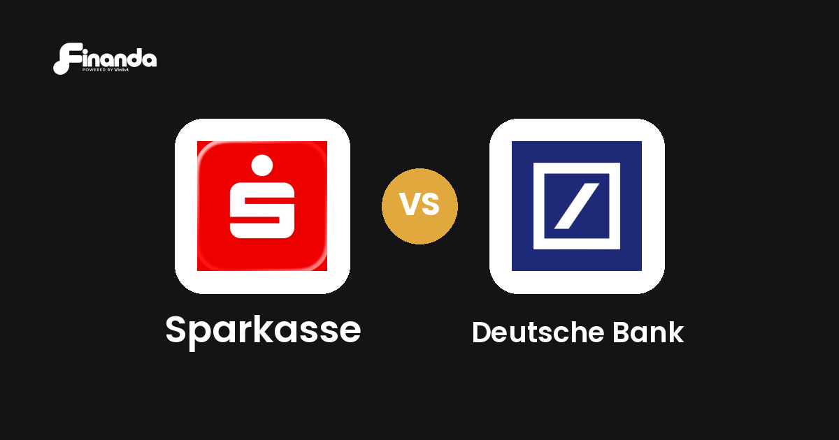 Sparkasse und Deutsche Bank im Vergleich: Banking-App-Test 2026 mit Testergebnis, Gebühren und Funktionen auf finanda