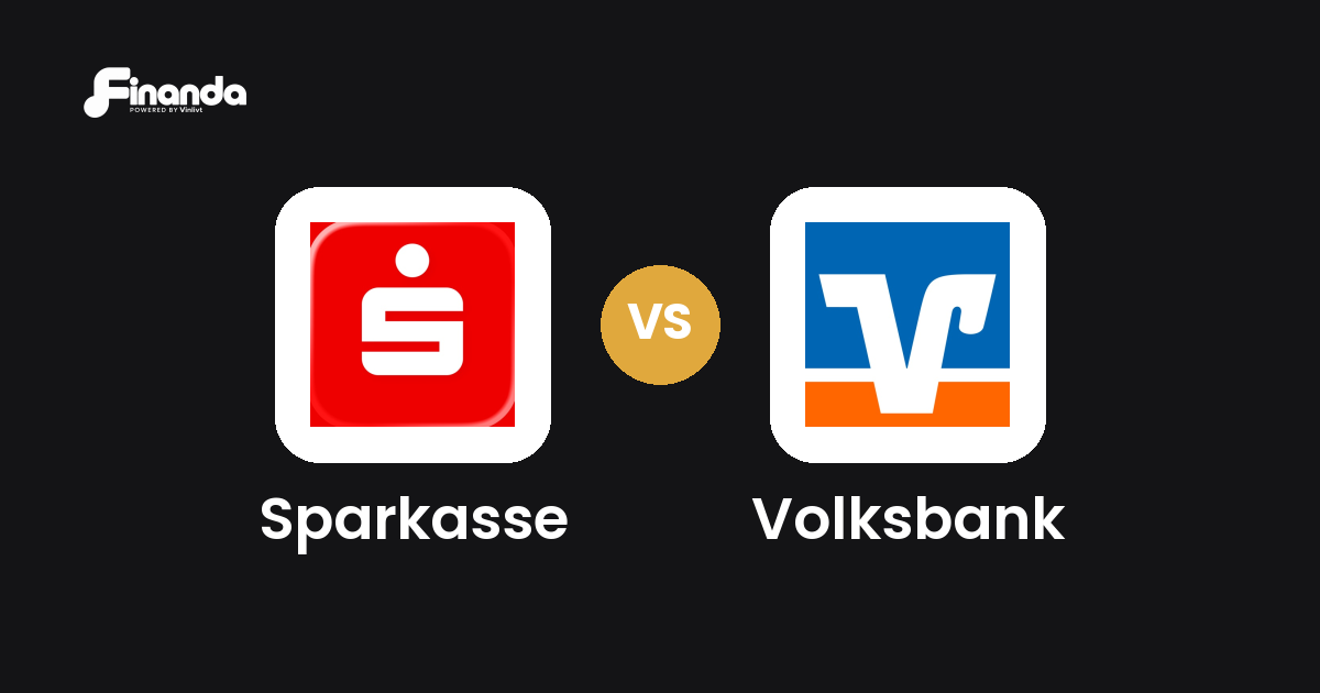 Sparkasse und Volksbank im Vergleich: Banking-App-Test 2026 mit Testergebnis, Gebühren und Funktionen auf finanda