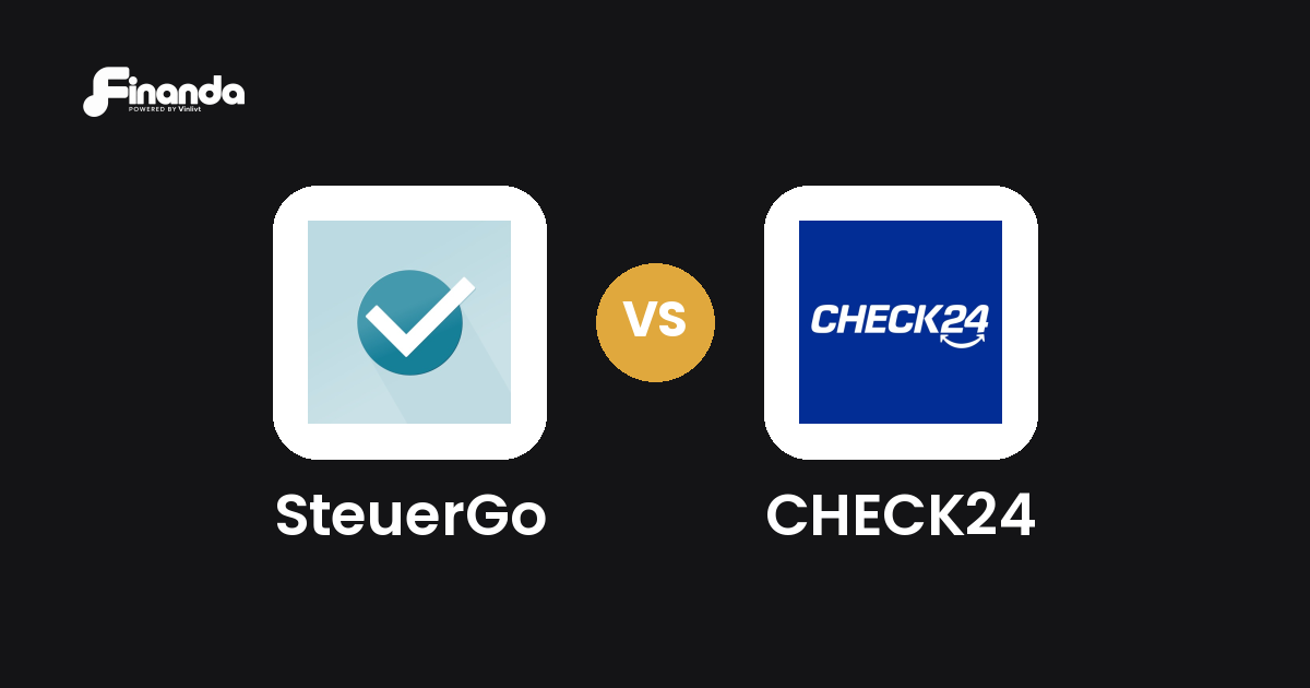 SteuerGo und CHECK24 im Vergleich: Steuer-App-Test 2026 mit Testergebnis, Gebühren und Funktionen auf finanda