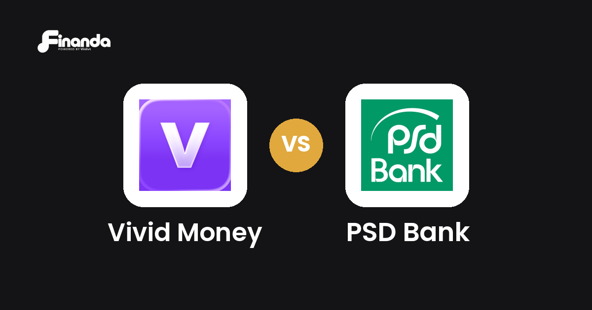 Vivid Money und PSD Bank im Vergleich: Banking-App-Test 2026 mit Testergebnis, Gebühren und Funktionen auf finanda