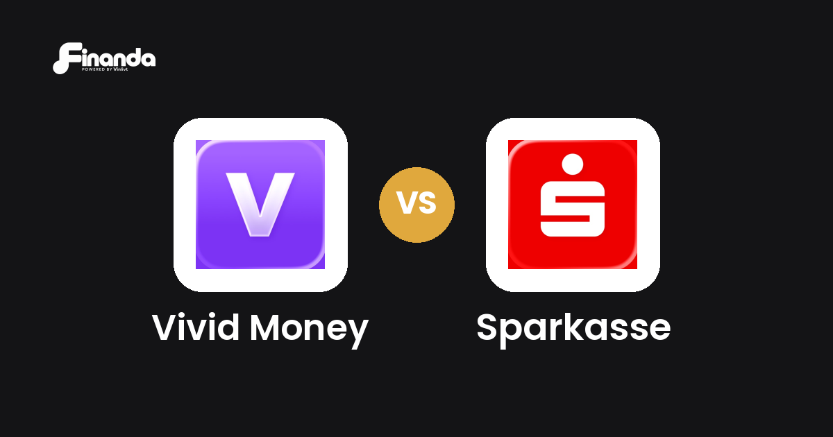 Vivid Money und Sparkasse im Vergleich: Banking-App-Test 2026 mit Testergebnis, Gebühren und Funktionen auf finanda